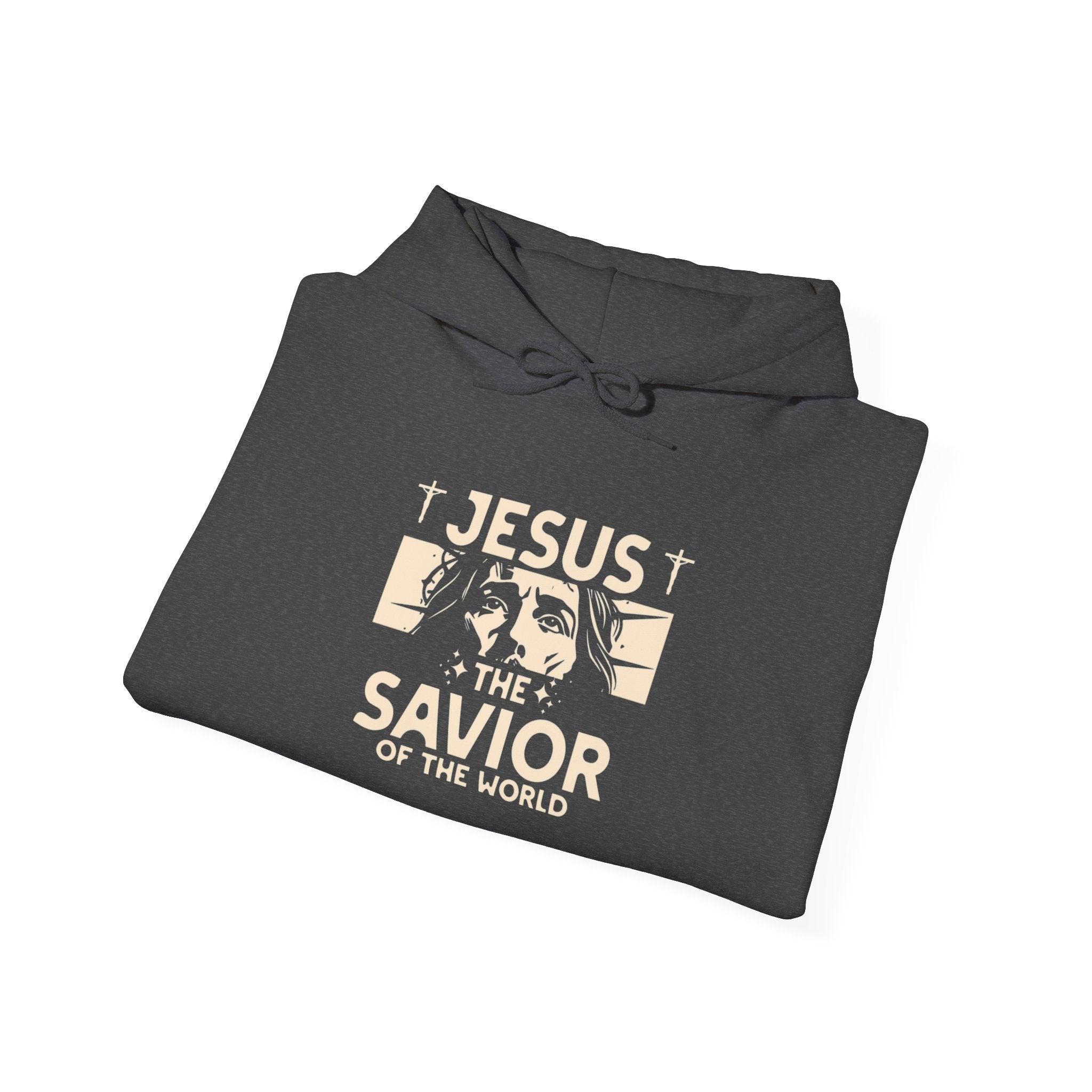 JESUS SAVIOR  Motivational Hooded Sweatshirt