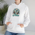 JESUS IS KING White Motivational Hooded Sweatshirt