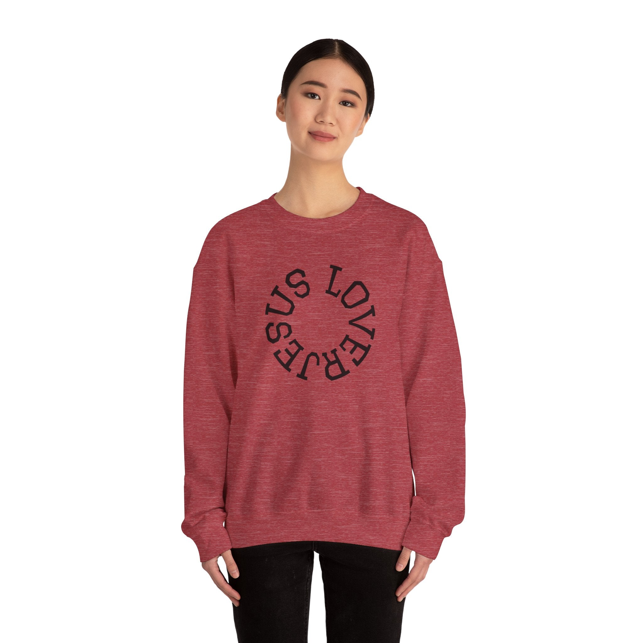 Jesus Lover Faith-Inspired Crewneck Sweatshirt, Various Colors