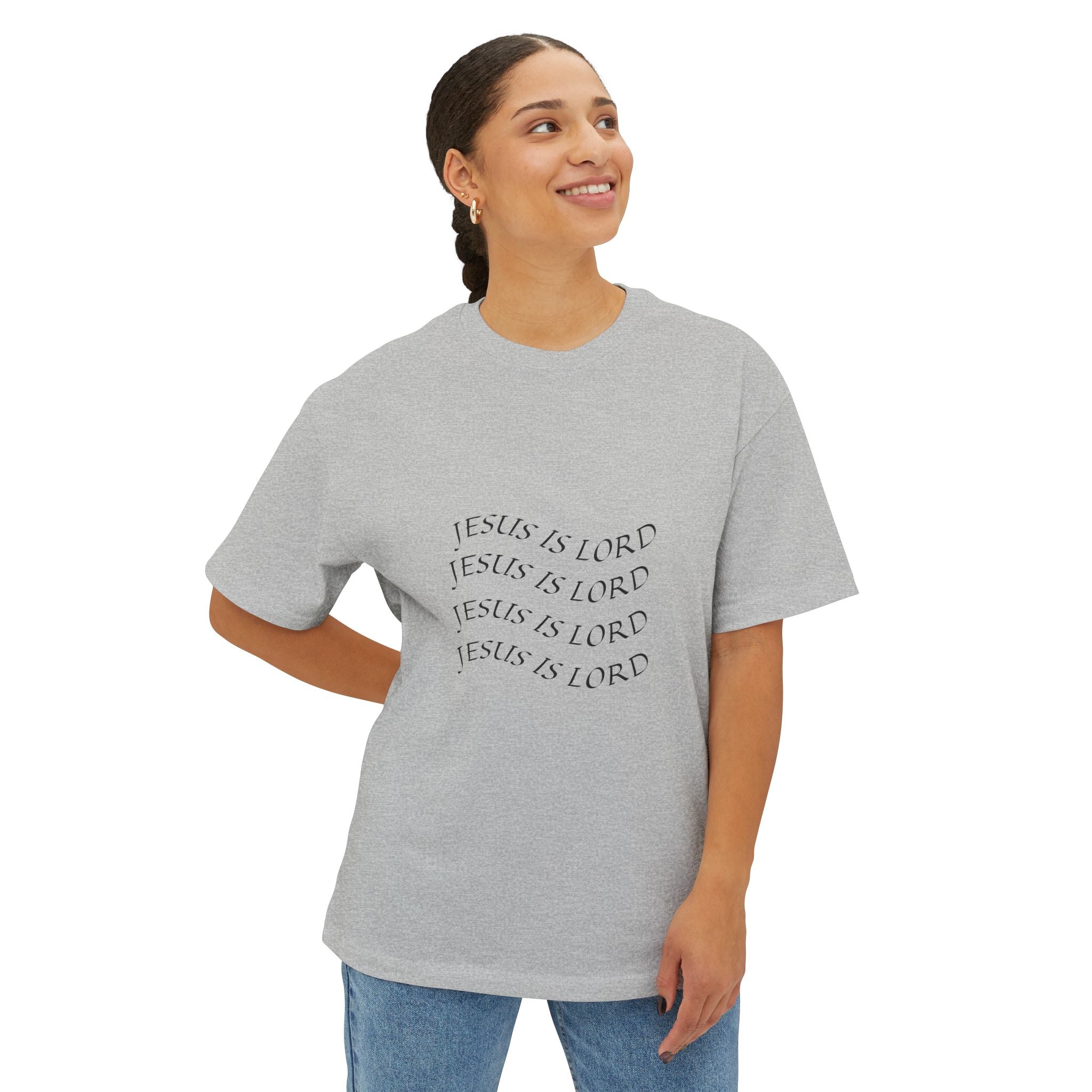 Jesus is Lord Inspired Unisex Oversized Tee