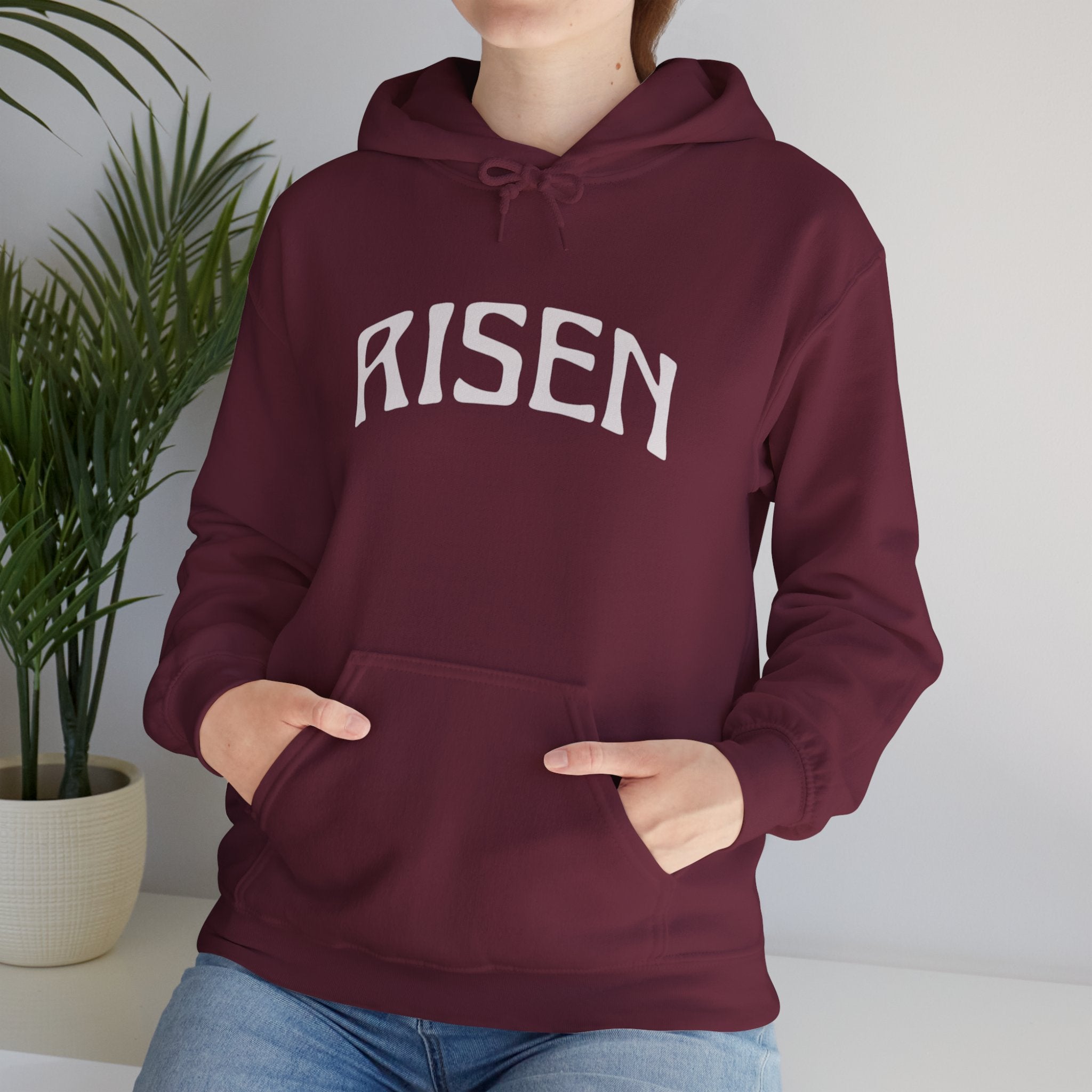 RISEN  Motivational Hooded Sweatshirt