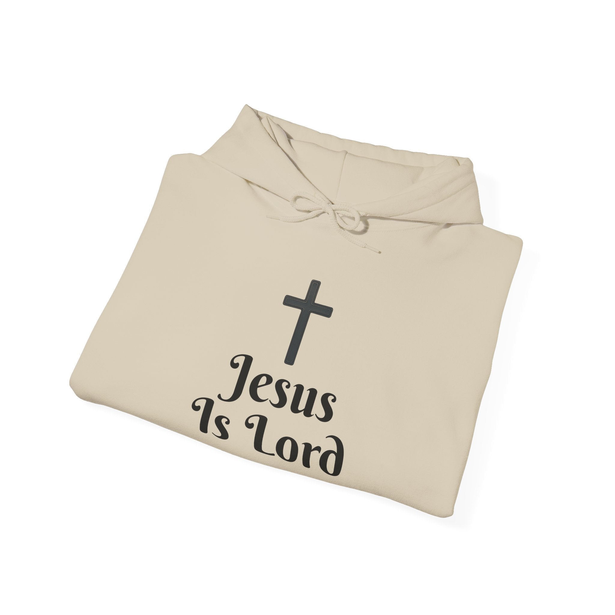 Jesus Is Lord Motivational Hooded Sweatshirt