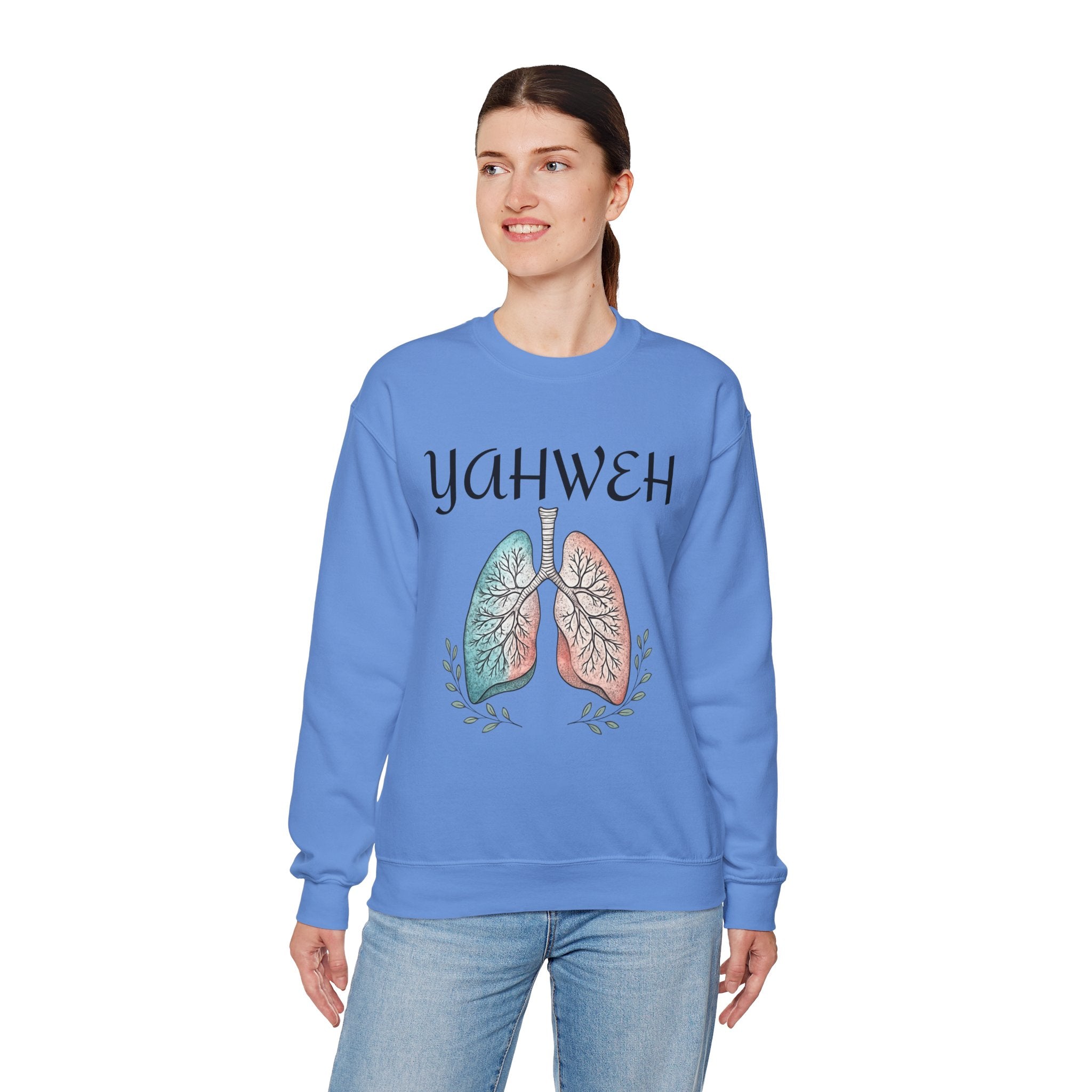 YAHWEH Faith-Inspired Crewneck Sweatshirt Various Colors