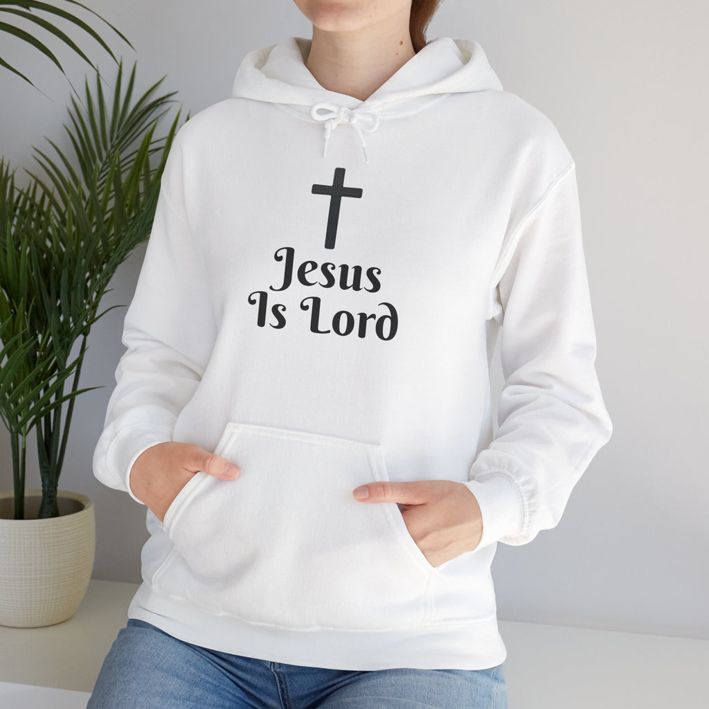 Jesus Is Lord Motivational Hooded Sweatshirt