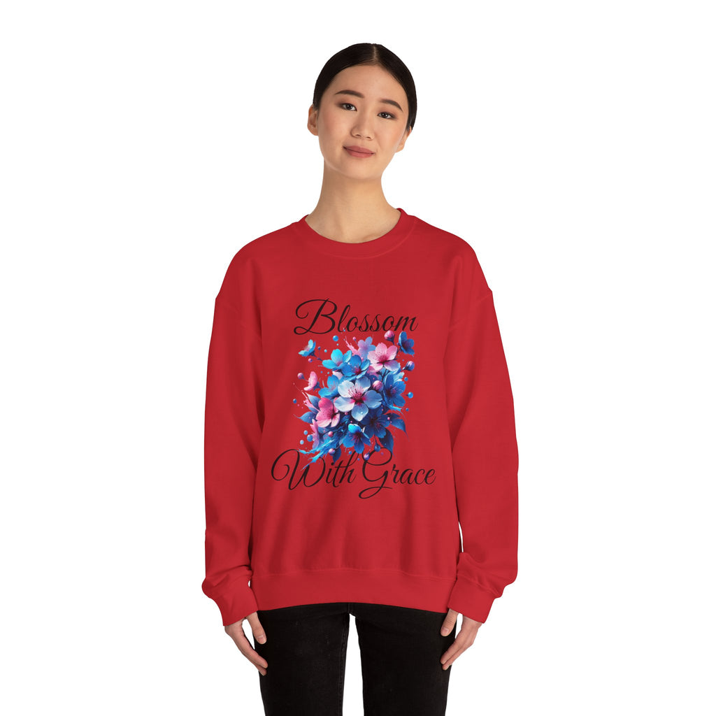 BLOSSOM Stylish Faith-Inspired Crewneck Sweatshirt