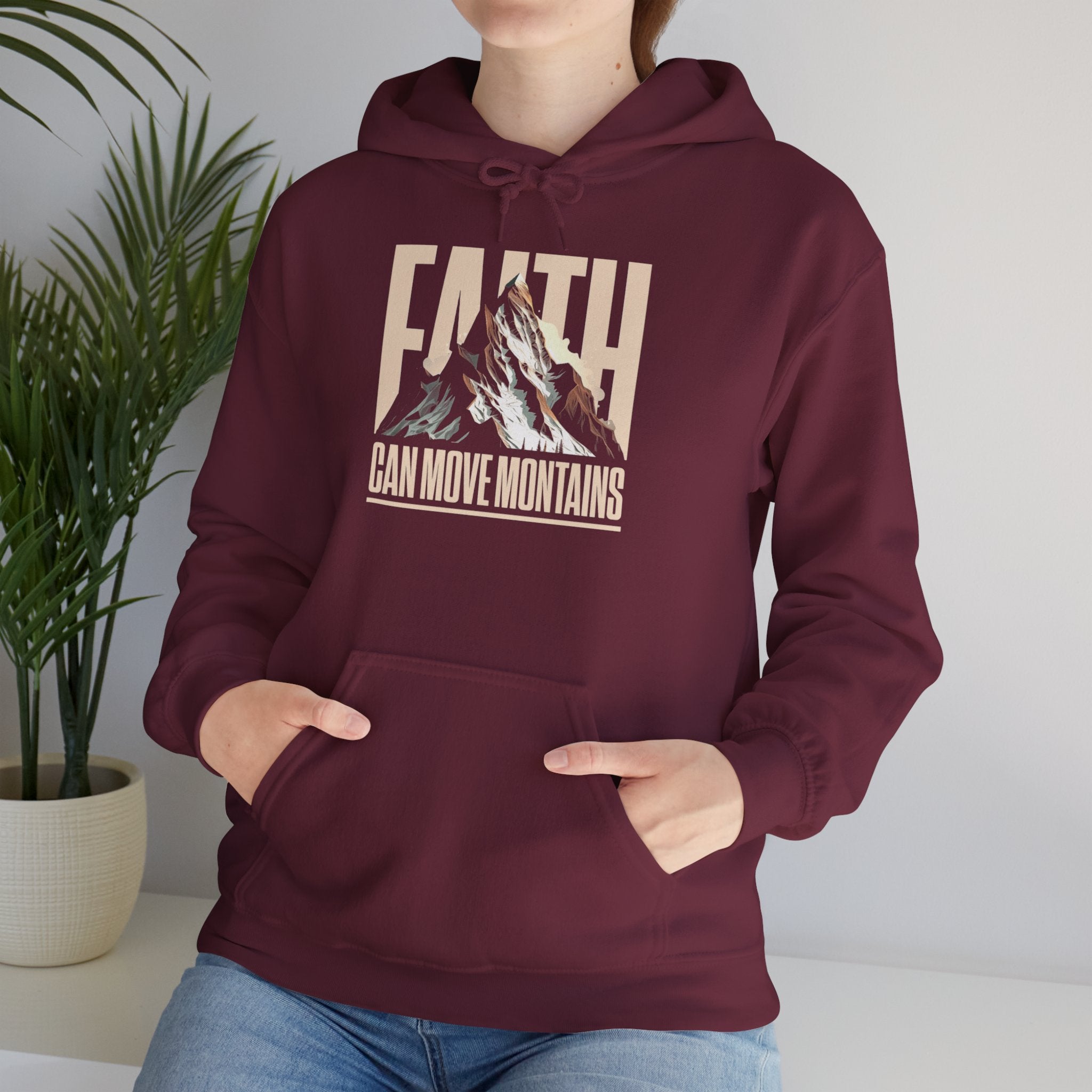 FATIH CAN MOVE MOUNTIANS Motivational Hooded Sweatshirt