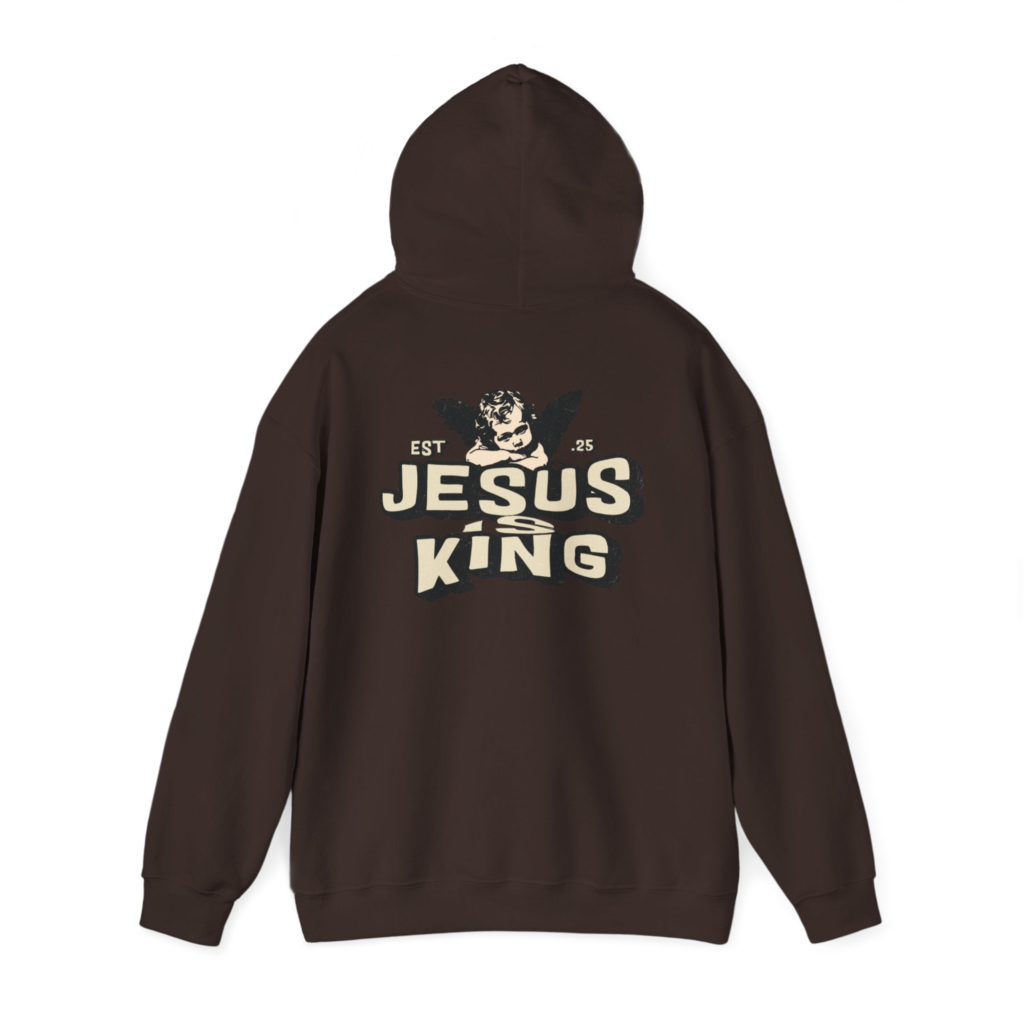 JESUS IS KING Motivational Hooded Sweatshirt