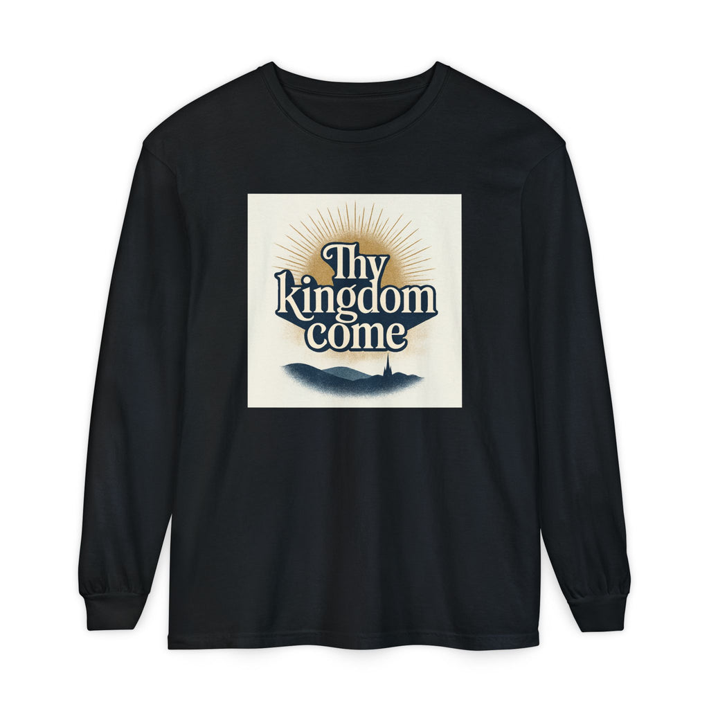 Send Me Garment-Dyed Long Sleeve Shirt - Here Am I! Send Me! Tee