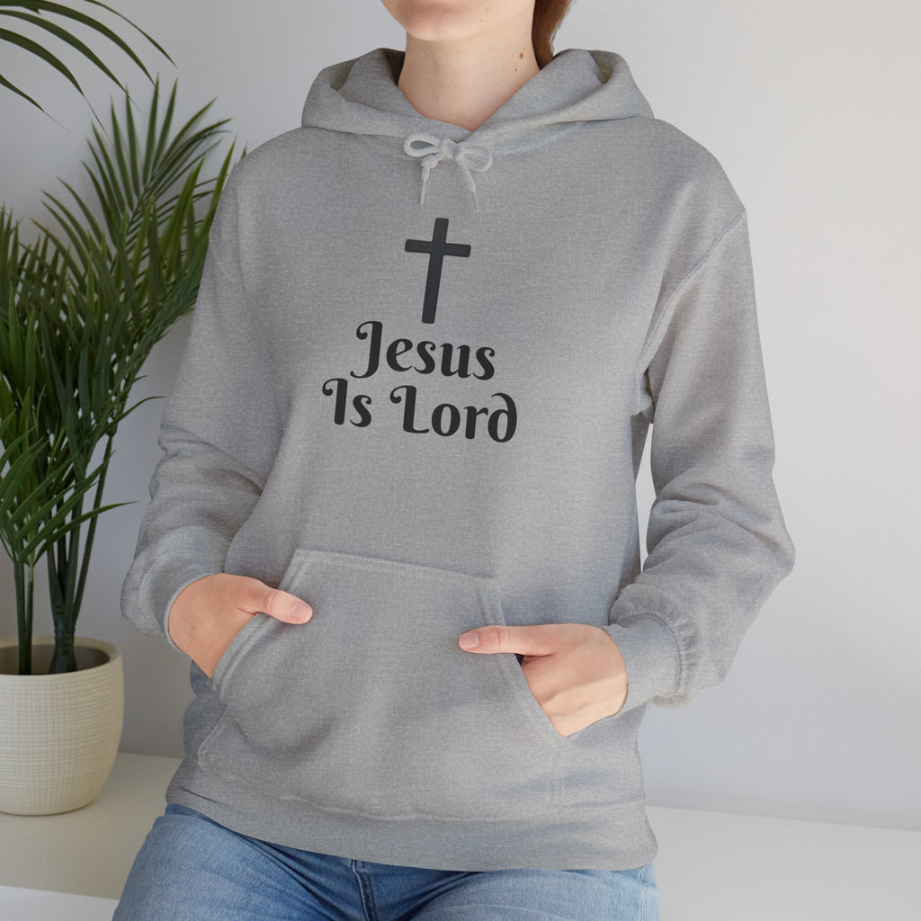 Jesus Is Lord Motivational Hooded Sweatshirt