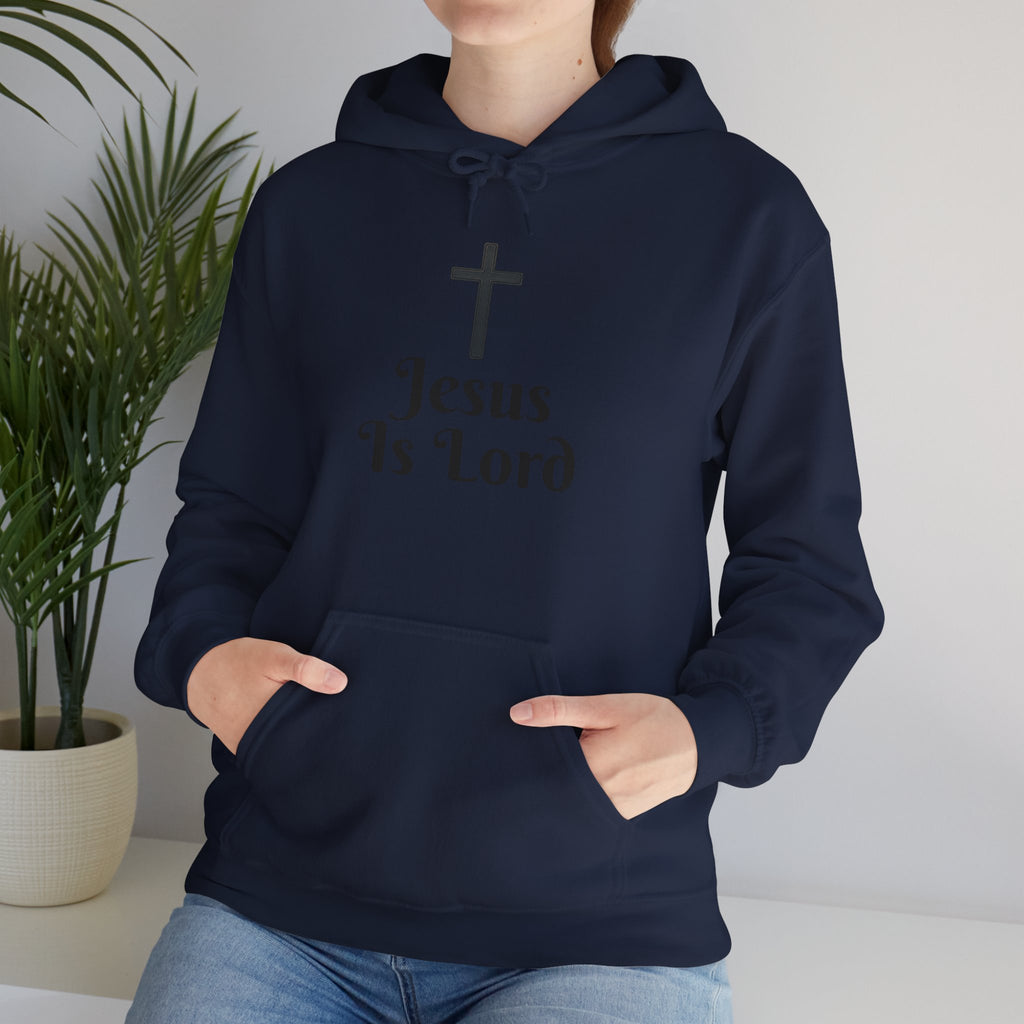 Jesus Is Lord Motivational Hooded Sweatshirt