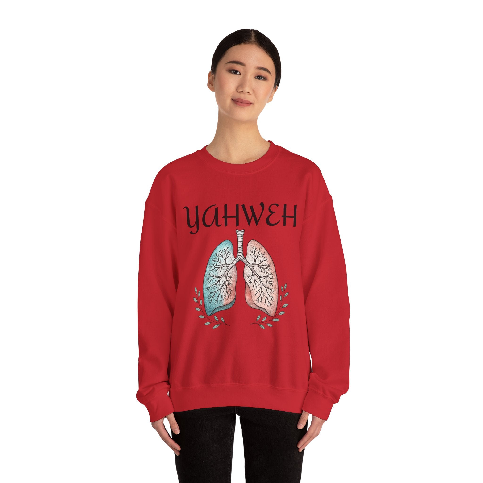 YAHWEH Faith-Inspired Crewneck Sweatshirt Various Colors