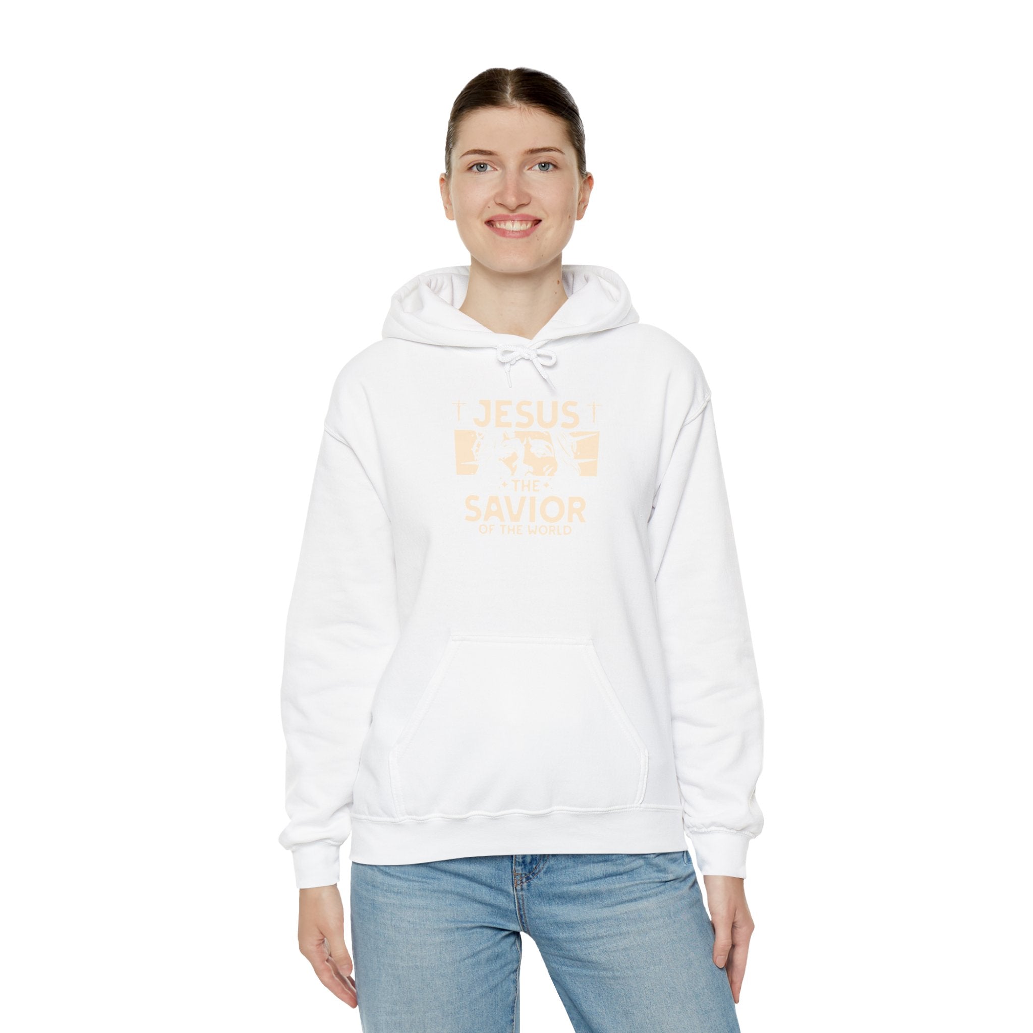 JESUS SAVIOR  Motivational Hooded Sweatshirt