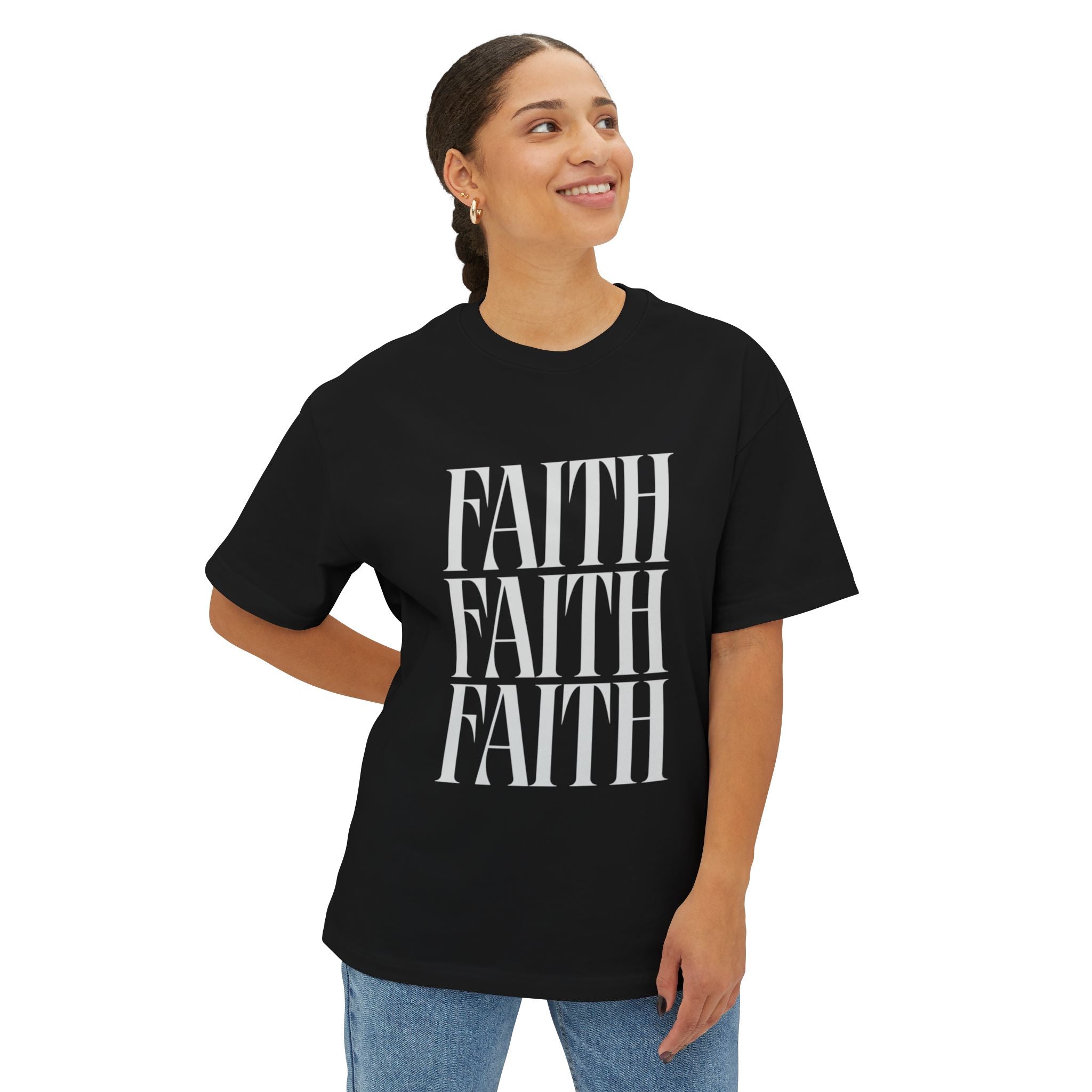 FAITH Unisex Oversized Tee